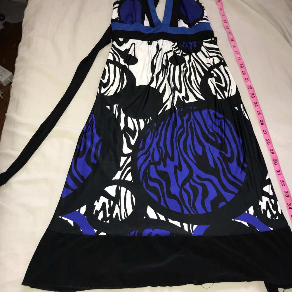 Halter style dress that shows cleavage